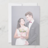 Einladungskarte für Minimalistische Fotos Einladung (Rückseite)