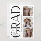 Einladungskarte für moderne Fotos (Vorderseite)