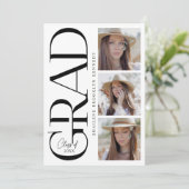 Einladungskarte für moderne Fotos (Stehend Vorderseite)