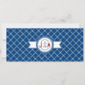 Einladungskarte für Nautic Wedding Einladung (Rückseite)