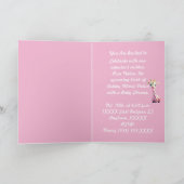 Einladungskarte für niedliche Babydusche (Innenseite)