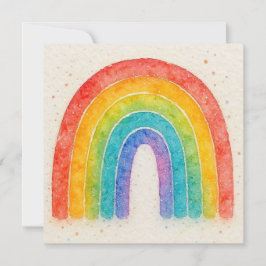 Einladungskarte für Regenbogen. Einladung