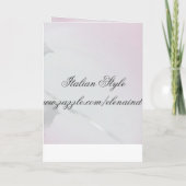 Einladungskarte für Rose (Rückseite)