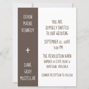 Einladungskarte für rustikale Gender-Neutral Stall Einladung