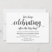 Einladungskarte für rustikale Post-Hochzeit Einladung (Vorderseite)