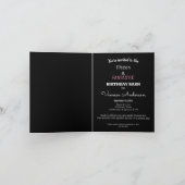 Einladungskarte für Schwarz-Rosa-Thema (Innenseite)