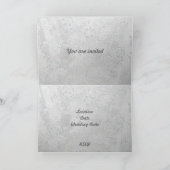 Einladungskarte für Silberherz (Innenseite)