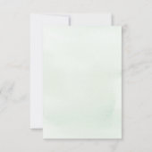 Einladungskarte für Soft Greenery Baby Shower Einladung (Rückseite)