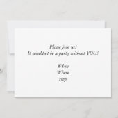 Einladungskarte für Tarots Einladung (Rückseite)