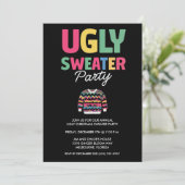 Einladungskarte für Ugge Christmas Sweater Party Einladung (Stehend Vorderseite)