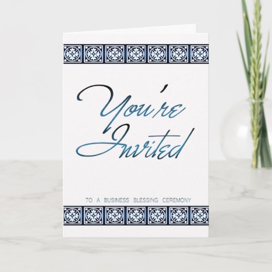 Einladungskarte für Unternehmen - Sie sind eingela (Vorderseite)
