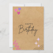 Einladungskarte für Wasserfarbe Einladung (Rückseite)