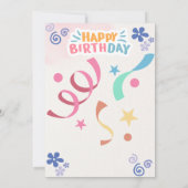 Einladungskarte für Wasserfarbe Einladung (Rückseite)