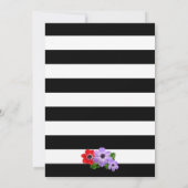 Einladungskarte für Wasserfarben-Anemone-Blumenzeh Einladung (Rückseite)