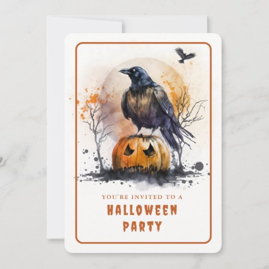 Einladungskarte für Wasserfarbenkeil Einladung (Vorderseite)