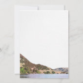 Einladungskarte für Wasserfarbensee Einladung (Rückseite)