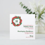 Einladungskarte für Weihnachtsfeiertage Einladung (Stehend Vorderseite)