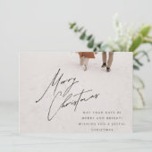 Einladungskarte für Weihnachtsfeiertagen (Stehend Vorderseite)