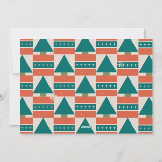 Einladungskarte für Weihnachtsfeiertagen (Rückseite)