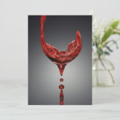 Einladungskarte für Wein Einladung (Stehend Vorderseite)