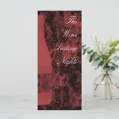 Einladungskarte für Weinverkostungen (Stehend Vorderseite)