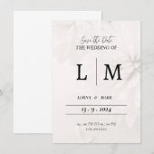 Einladungskarte für weiß Umschlag (Vorne/Hinten)