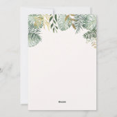 Einladungskarte für wild lebende Tiere (Rückseite)