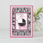 Einladungskarte für Wild Patchwork Einladung (Stehend Vorderseite)