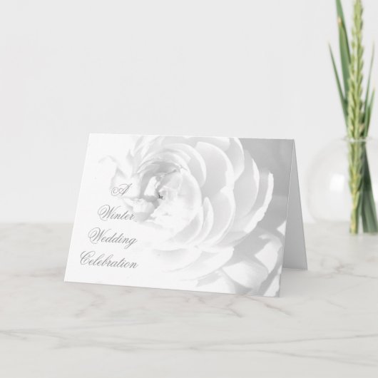 Einladungskarte für Winterhochzeiten (Vorderseite)