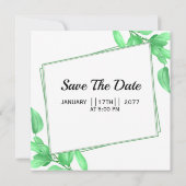 Einladungskarte Hochzeit im Wasserfarbenstil Einladung (Rückseite)