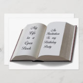 Einladungskarte öffnen einladung (Vorne/Hinten)