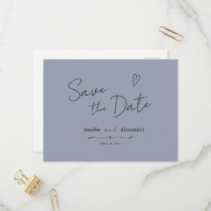 Einladungskarte Postkarte Save The Date modern hor