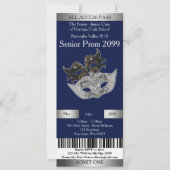 Einladungskarte Prom Trend, Masquerade, leichte Be Einladung (Vorderseite)