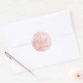 Einladungskarte Runder Aufkleber (Umschlag)