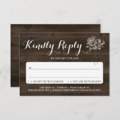 Einladungskarte | Rustikale Babyatmen Einladung (Vorne/Hinten)