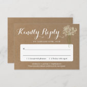 Einladungskarte | Rustikale Babyatmen Einladung (Vorne/Hinten)