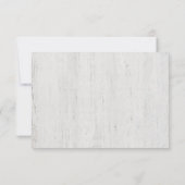 Einladungskarte | Rustikale Romantik Einladung (Rückseite)