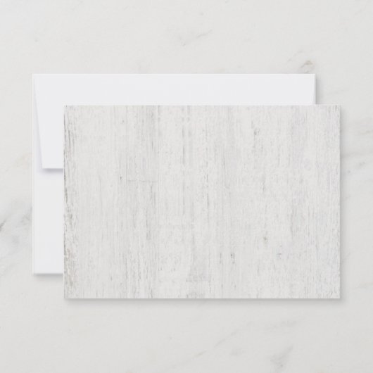 Einladungskarte | Rustikale Romantik Einladung (Rückseite)