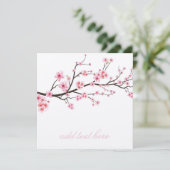 EINLADUNGSKARTE: SAKURA CHERRY BLOSSOMS EINLADUNG (Stehend Vorderseite)