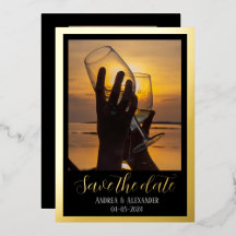 Einladungskarte Save the Date aufzeichnen