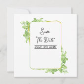 Einladungskarte - Square Wedding Card Einladung (Rückseite)