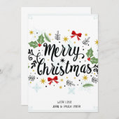 Einladungskarte von Marry Chrstmas Einladung (Vorne/Hinten)