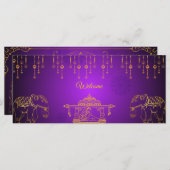 Einladungskarte von Mehndi (Vorne/Hinten)