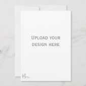 Einladungskarte vorne und hinten einladung (Rückseite)