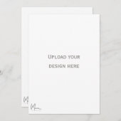 Einladungskarte vorne und hinten einladung (Vorne/Hinten)