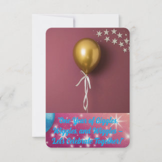 Einladungskarte zum 1. Geburtstag.