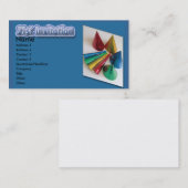 Einladungskarte zum 21. Geburtstag Visitenkarte (Vorne/Hinten)