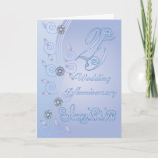 Einladungskarte zum 25. Hochzeitstag