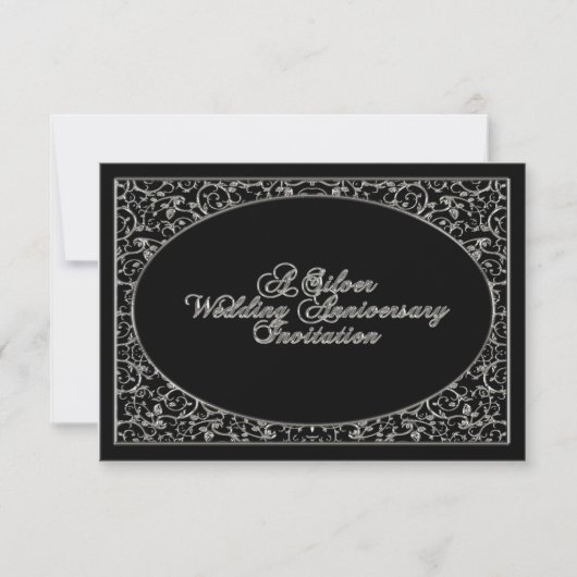 Einladungskarte zum 25. Hochzeitstag UAWG Einladung (Vorderseite)