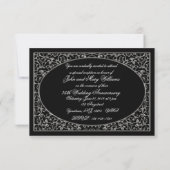 Einladungskarte zum 25. Hochzeitstag UAWG Einladung (Rückseite)